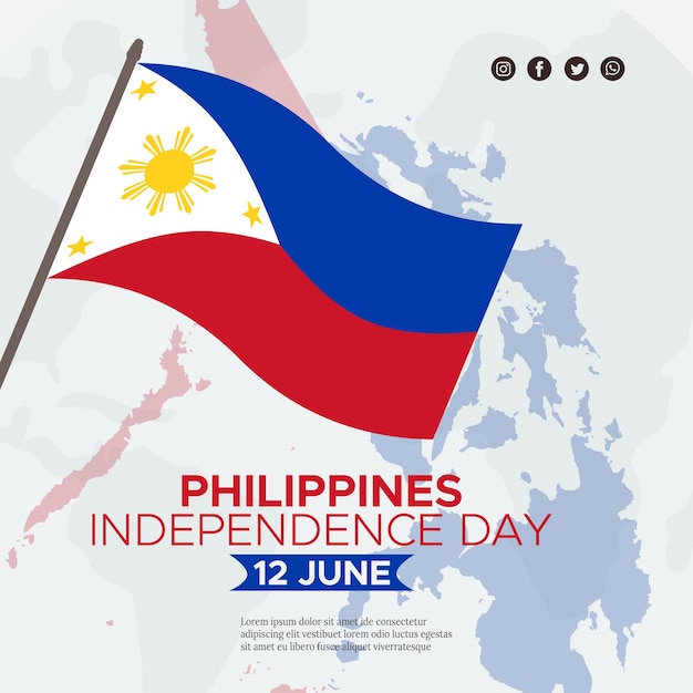 A poster for the philippines independence day.