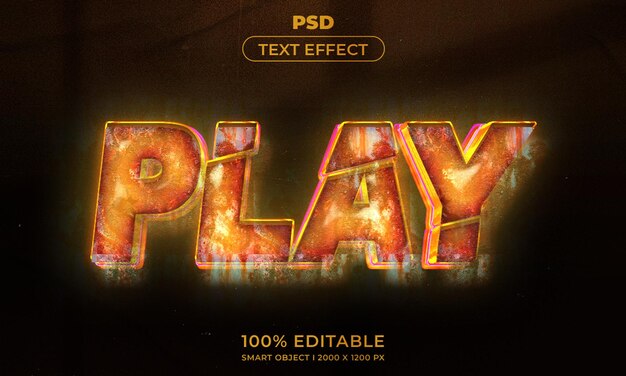 a poster for play play is displayed on a black background