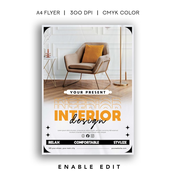 a poster for a presentation called a design element