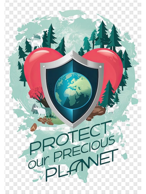 PSD a poster for the protection of our planet