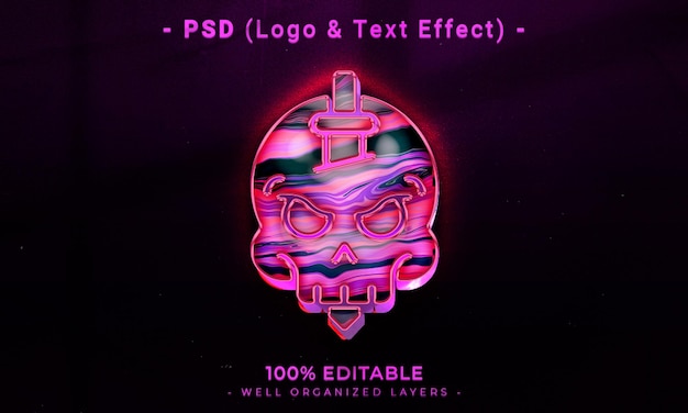 PSD a poster for psdd with a skull on it