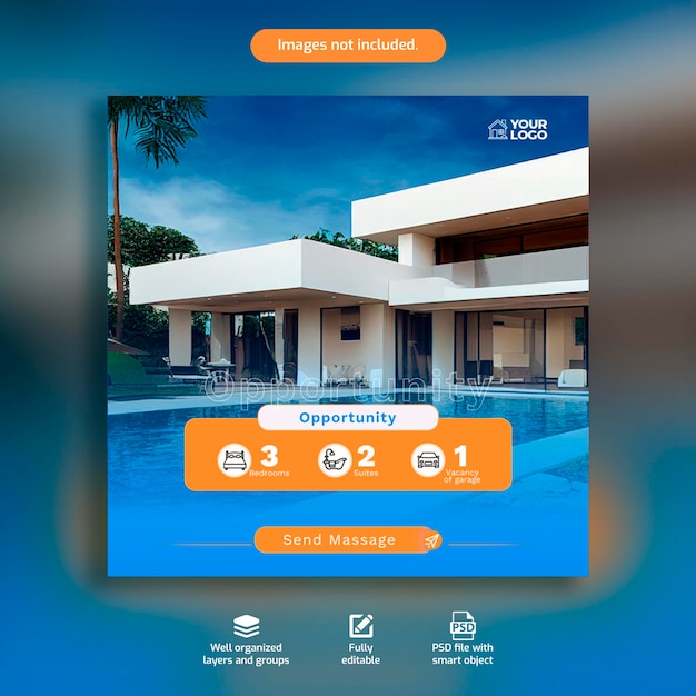 PSD 不動産の機会の家のポスター