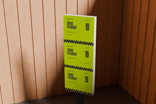 poster signage psd mockup