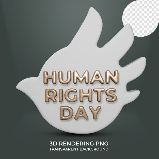 PSD poster sjabloon voor de viering van de dag van de mensenrechten