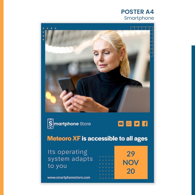 Poster smarphone store template
