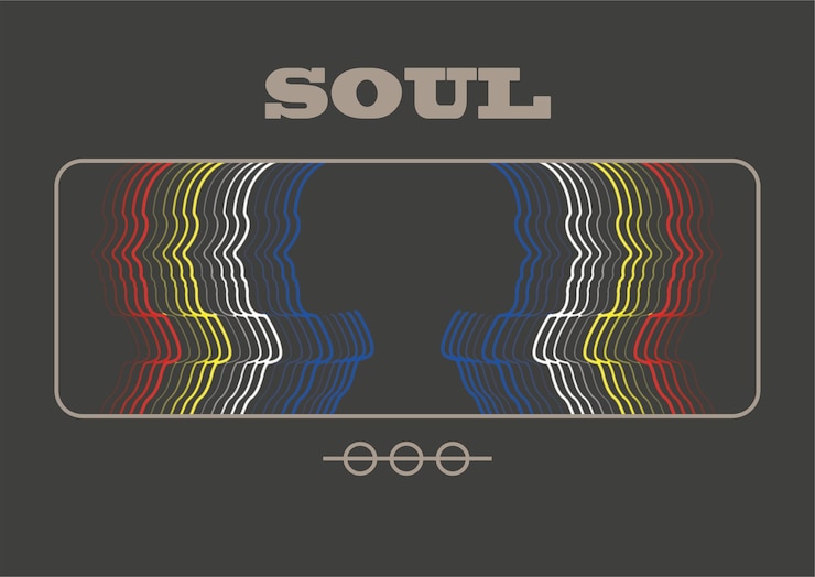 PSD a poster for the soul with the words soul and the words soul