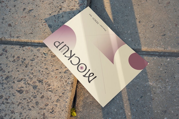 Poster in street mockup