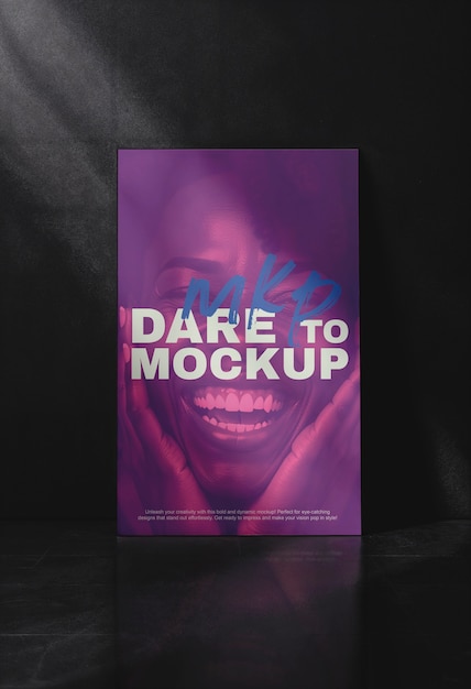 poster studio low key  mockup