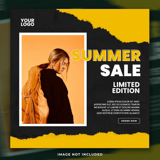 a poster for summer sale by the brand sale