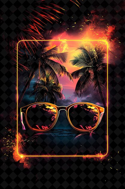 PSD a poster for sunglasses that says sunglasses on it