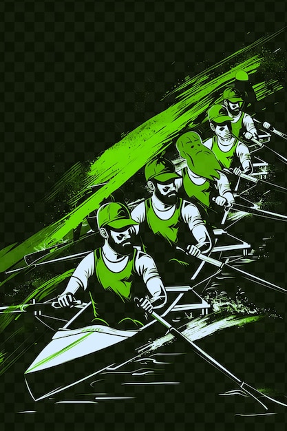 A poster for the team of green and black