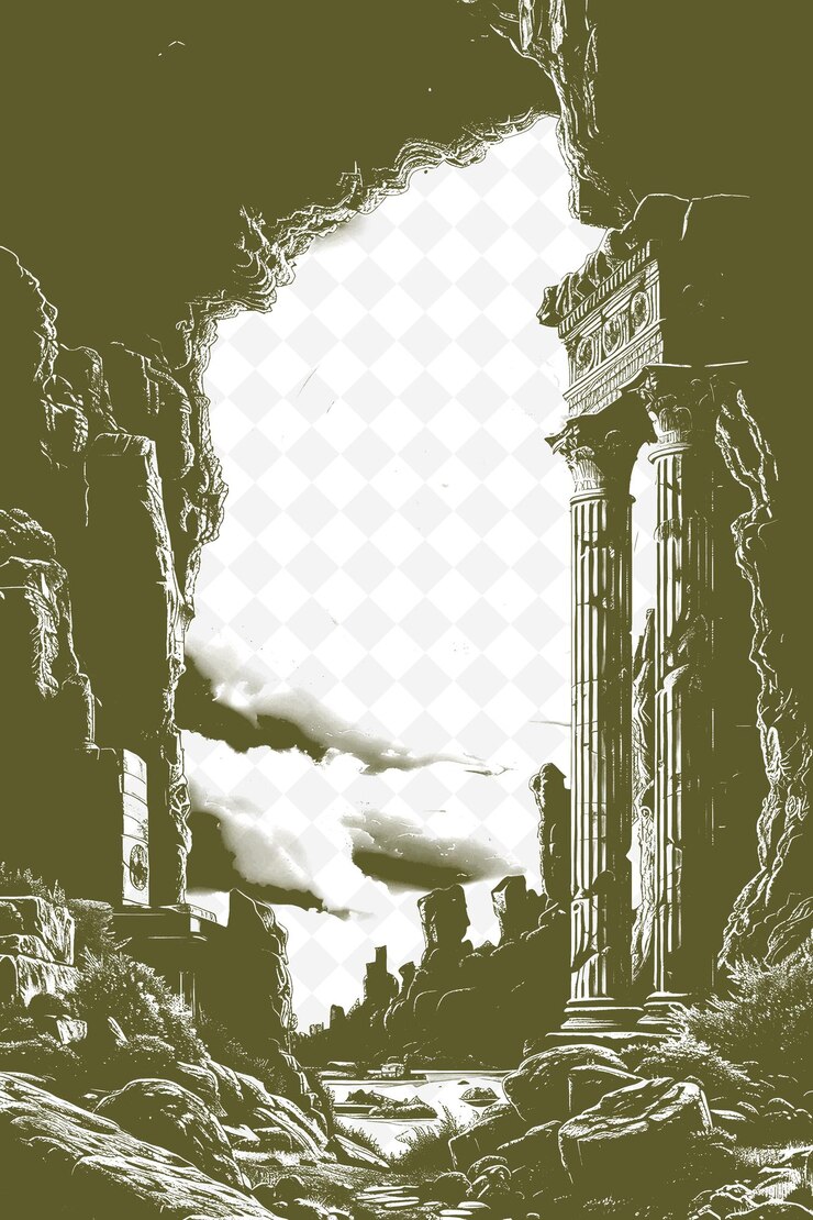 PSD a poster for the temple of the gods