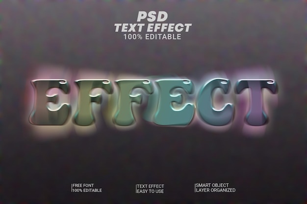 A poster that 3d text effect style