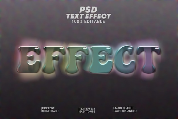 PSD a poster that 3d text effect style