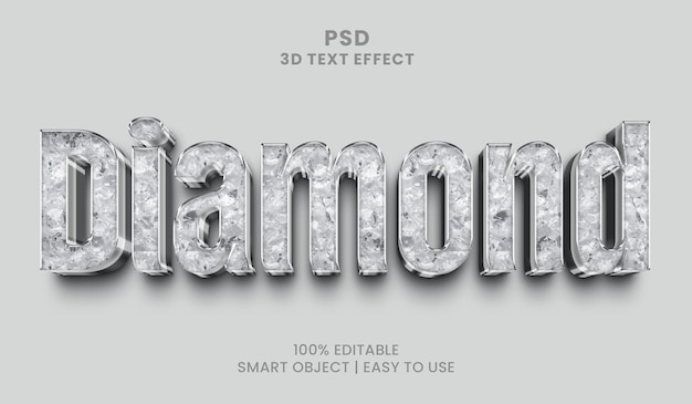 PSD a poster that says diamond in white letters.