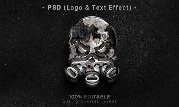 A poster that says psd ( logo & text effect )