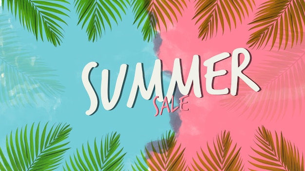 a poster that says summer sale on it