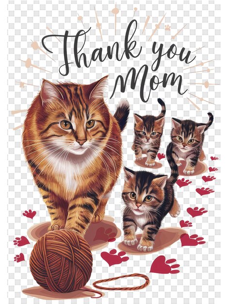 A poster that says thank you for my mom