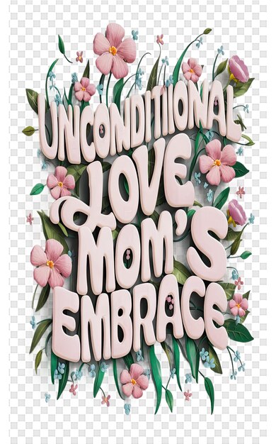 A poster for an unisex mothers love mom