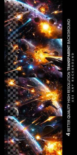 PSD un poster per un videogioco chiamato l'universo