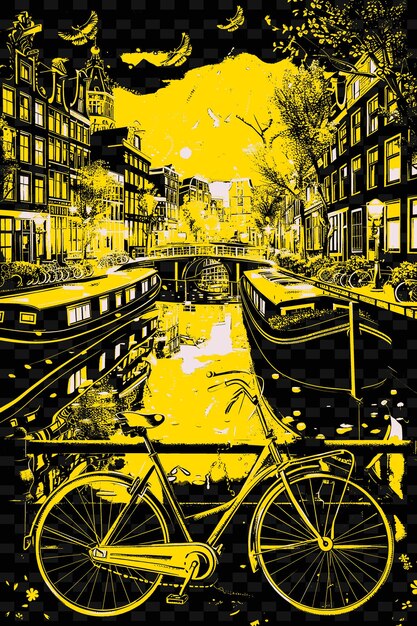 PSD un poster con una bicicletta che dice 
