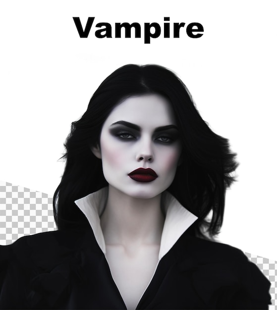 PSD a poster with a female vampire and the word vampire on the top