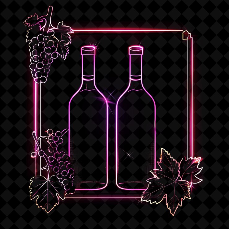 PSD a poster with grapes and grapes on it