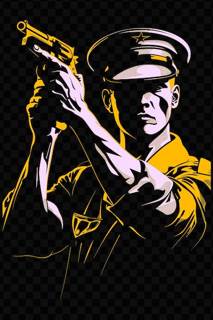 PSD a poster with a man holding a trumpet and a picture of a man holding a trophy