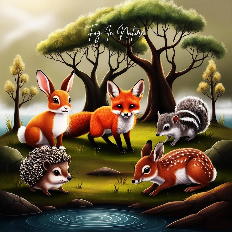 PSD a poster with a picture of a fox and fox with the words quot a quot