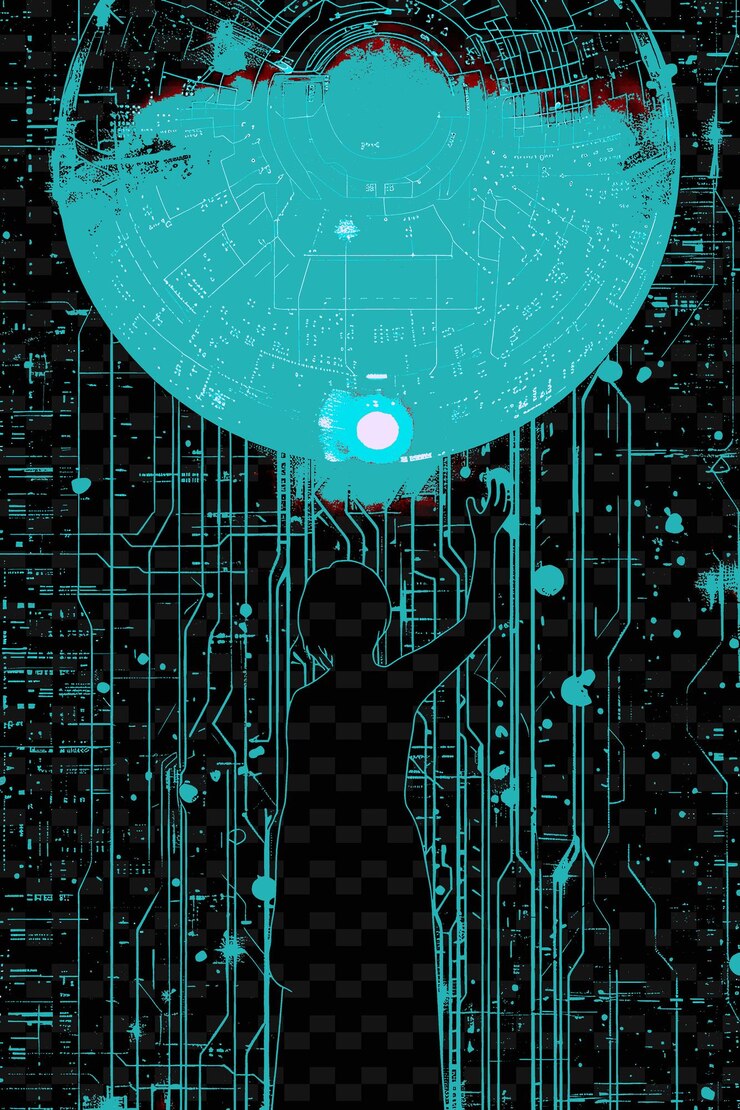 PSD a poster with a silhouette of a woman holding a balloon with the words quot x quot on it
