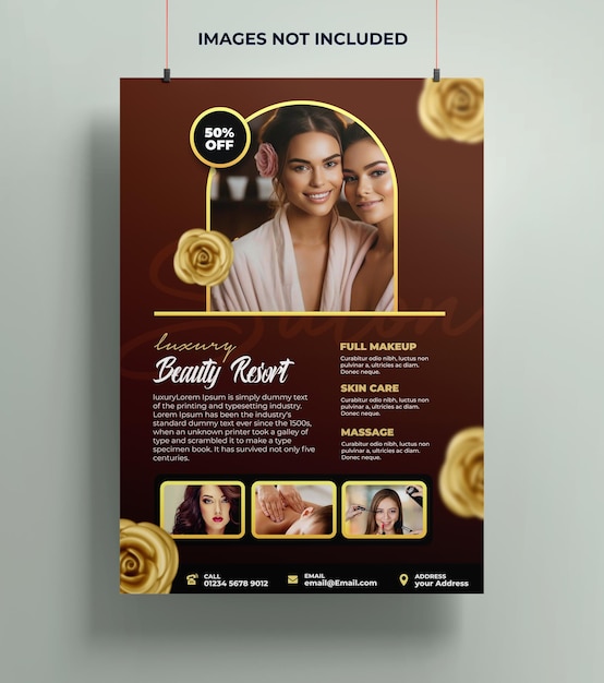 a poster for a woman with a picture of a woman on it