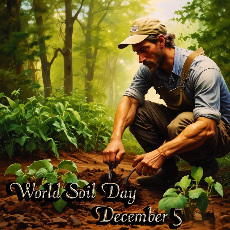PSD a poster for world day march in the forest