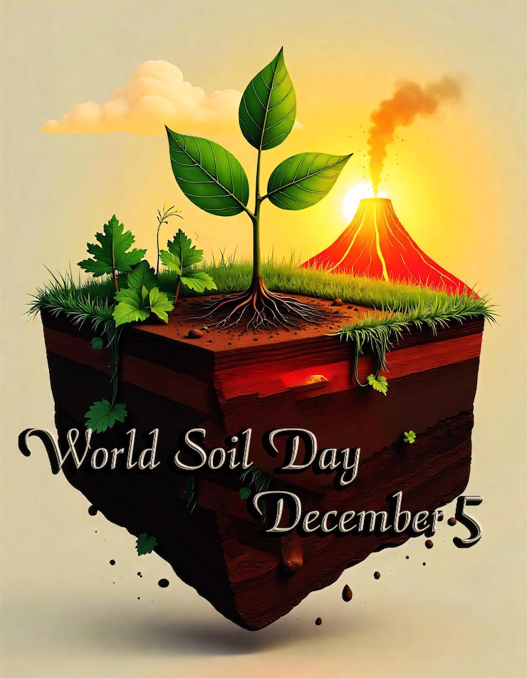 PSD poster for world day in the world of earth