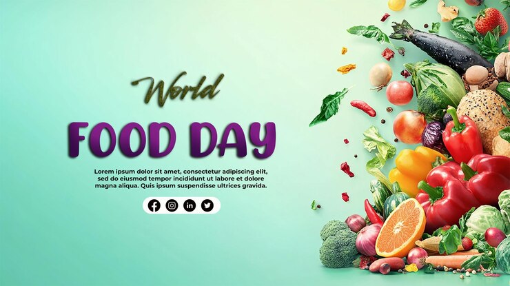 a poster for the world food day