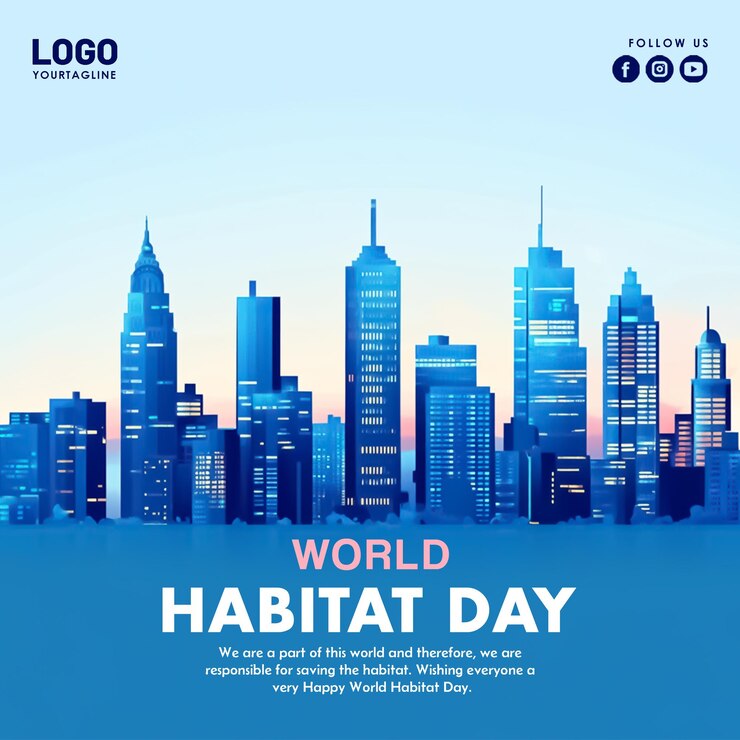 PSD 世界生息地日 (world habitat day) 的海报