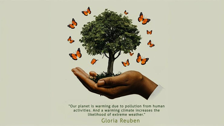 PSD a poster of world pollution day for save the plant