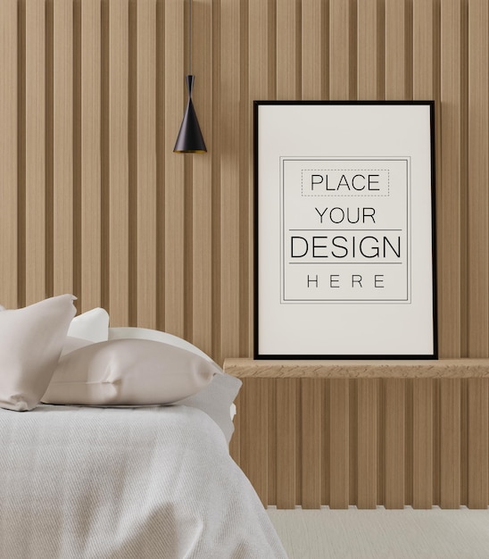 Posterframe in woonkamer mockup