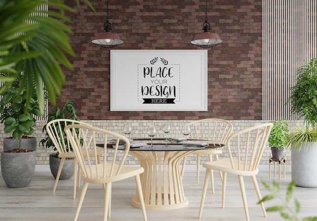 Posterlijst in woonkamer