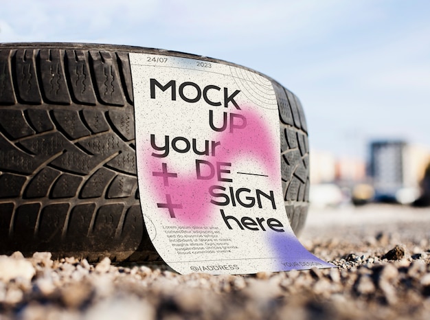 Postermodel in straatgrungestijl