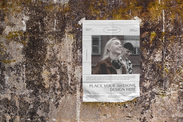 Postermodel met tape