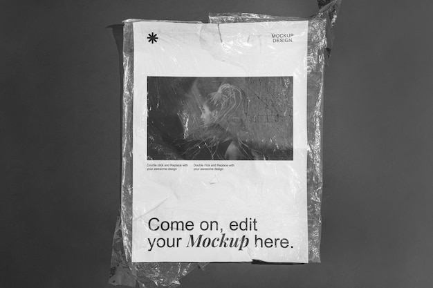 Postermodel met tape