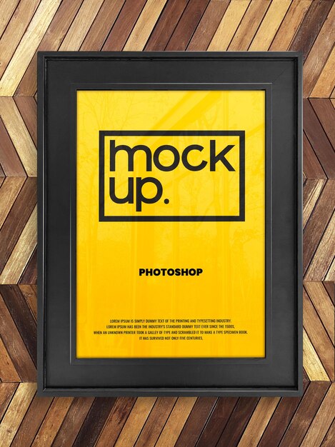 Postermodel op metalen frame