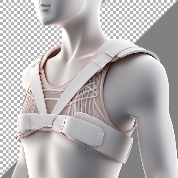 Posture corrector against transparent background ai generated