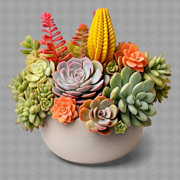 PSD a pot of cactus with a cactus plant in it