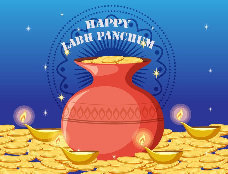 PSD pot of golden coins and candles