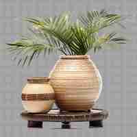 PSD a pot with a palm tree in the middle of it