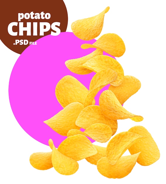 PSD potato chips banner