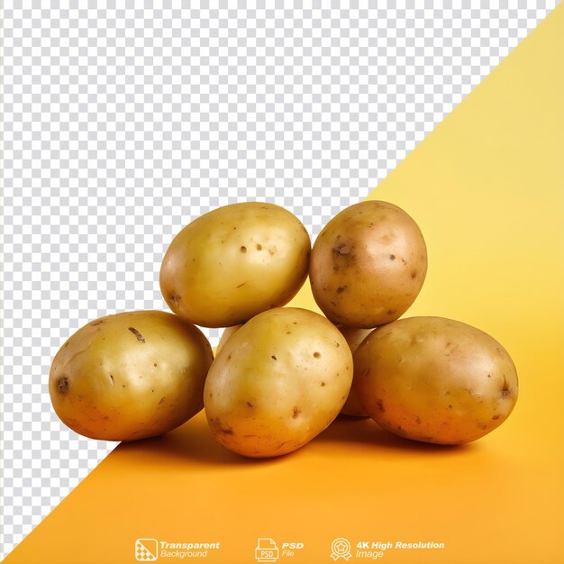 PSD potatoes on a transparent background isolated