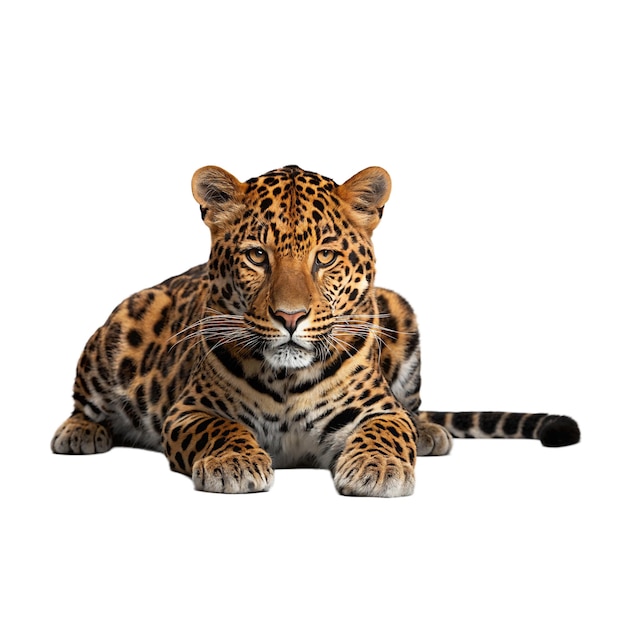 Potężna obecność leoparda Przezroczyste tło