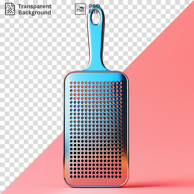 PSD potrait grater on a pink background